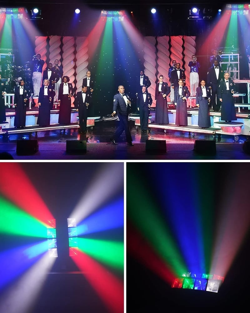 BETOPPER Mozgófejes RGBW LED Diszkófény DMX512 Vezérléssel