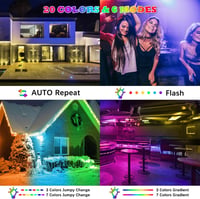 VAYALT RGB LED Reflektor Szett, 2db 48W Bluetooth Vezérelhető Fényár, IP66 Vízálló, Színváltós Partyfény DJ, Diszkó, Kert Világításhoz (Mele 4