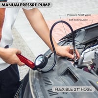 GOTLUCK 15 részes hűtőrendszer nyomástesztelő készlet - autó hűtőfolyadék szivárgáskereső eszköz univerzális adapterekkel 5