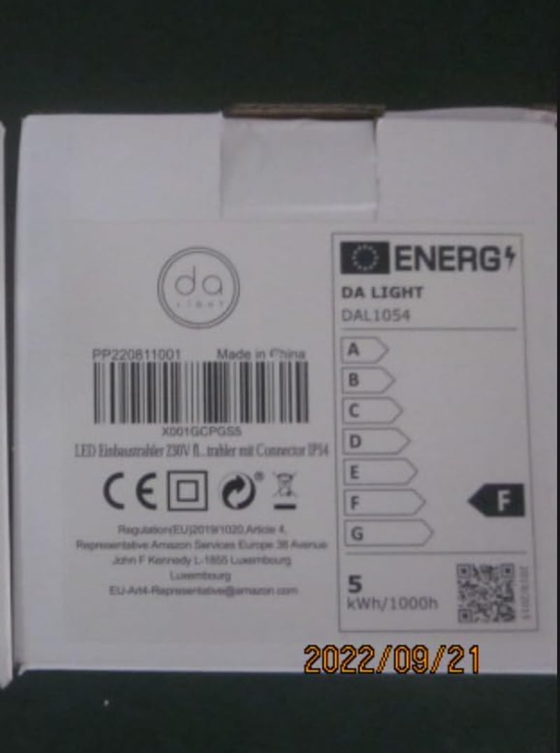 Lapos LED süllyesztett spotlámpa 5W, IP54, 3000/4000/6000K, fürdőszobába, nappaliba