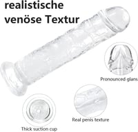 Óriás XXL realisztikus dildó 32 cm, tapadókorongos, férfiaknak és nőknek 4