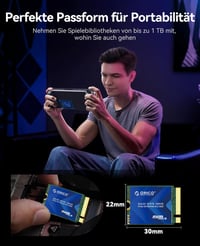 ORICO 256GB 2230 M.2 NVMe SSD - PCIe 3.0 x4 3600MB/s Olvasási Sebesség - Réz Hűtőbordás SSD Steam Deck, Surface Pro 9 és Mini PC Kompatibili 5