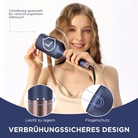 PARWIN PRO BEAUTY 32 mm-es Hableány Hajgöndörítő Vas - 4 Hőfokozatú Dupla Csöves Hullámosító Minden Hajtípushoz, Azúrkék 3