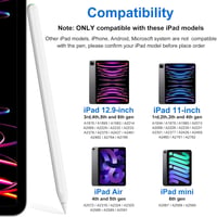 KEEPRO iPad ceruza 2. generáció - Mágneses töltésű, dőlés-érzékeny aktív toll iPad Pro, Air és Mini modellekhez 9