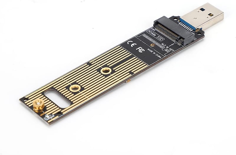 M.2 NVME SSD USB 3.1 Adapter - Gyors SSD Átalakító Kártya PCIe Kompatibilis