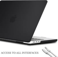 MacBook Pro 16" 2023/2021 védőtok - TECOOL ultravékony matt fekete tok EU billentyűzetvédővel 3