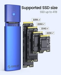 ORICO M.2 NVMe és SATA SSD külső ház, USB 3.2, 10Gbps, szerszám nélküli 4
