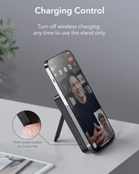 ESR HaloLock Mini mágneses powerbank iPhone-hoz, 5000 mAh, állvánnyal, fehér 6