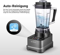 AMZCHEF 8 az 1-ben Multifunkciós Turmixgép 2000W | LCD Érintőképernyős Konyhai Mixer 2L Tartállyal | 8 Intelligens Program és 10 Sebességfok 8