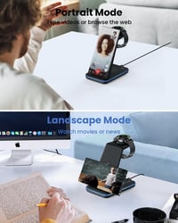 Samsung 3 az 1-ben vezeték nélküli töltőállomás Galaxy telefonokhoz, órákhoz és fülhallgatókhoz 5