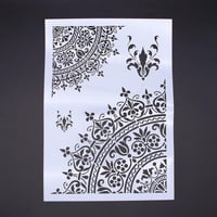 Virágmintás Rajzsablonok Scrapbookinghoz és Kézművességhez - Fehér 2