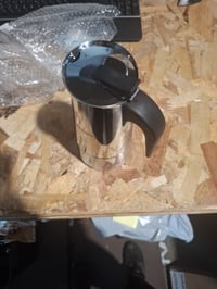 UPOHYEE Moka Pot Indukciós Főzőlaphoz, 10 Csésze 450 ml, 304+430 Rozsdamentes Acél Espresso Kávéfőző Adagoló Kanállal és Tisztítószivacssal 2