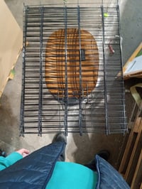 Țarc exterior pentru animale mici Kerbl Pet Milo cu capac, din grilaj metalic vopsit electrostatic, pentru iepuri și animale mici, țarc octogonal 4
