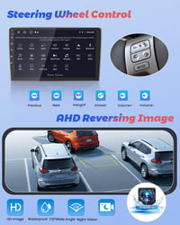 Hikity [2+64GB] Android 13 Autórádió 10.1" Érintőképernyővel - Vezeték Nélküli CarPlay, GPS, Bluetooth, WiFi - Mitsubishi ASX, Citroen C4, P 5