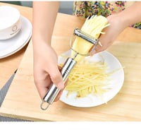 Ultra Éles Rozsdamentes Acél Julienne és Zöldség Hámozó Szeletelő - Saláta és Zöldségtészta Készítő Konyhai Eszköz, Mosogatógépben Mosható 12
