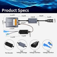 WinPower 55W AC HID Ballast CAN-BUS Dekóderrel Univerzális H1 H3 H4 H7 H8 H9 H11 H13 9005 9006 Izzókhoz 5