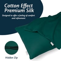 Prémium pamut szatén párnahuzat 40x80 cm, 2 db-os szett, hipoallergén, ágyi/kanapé díszpárna huzat rejtett cipzárral 2