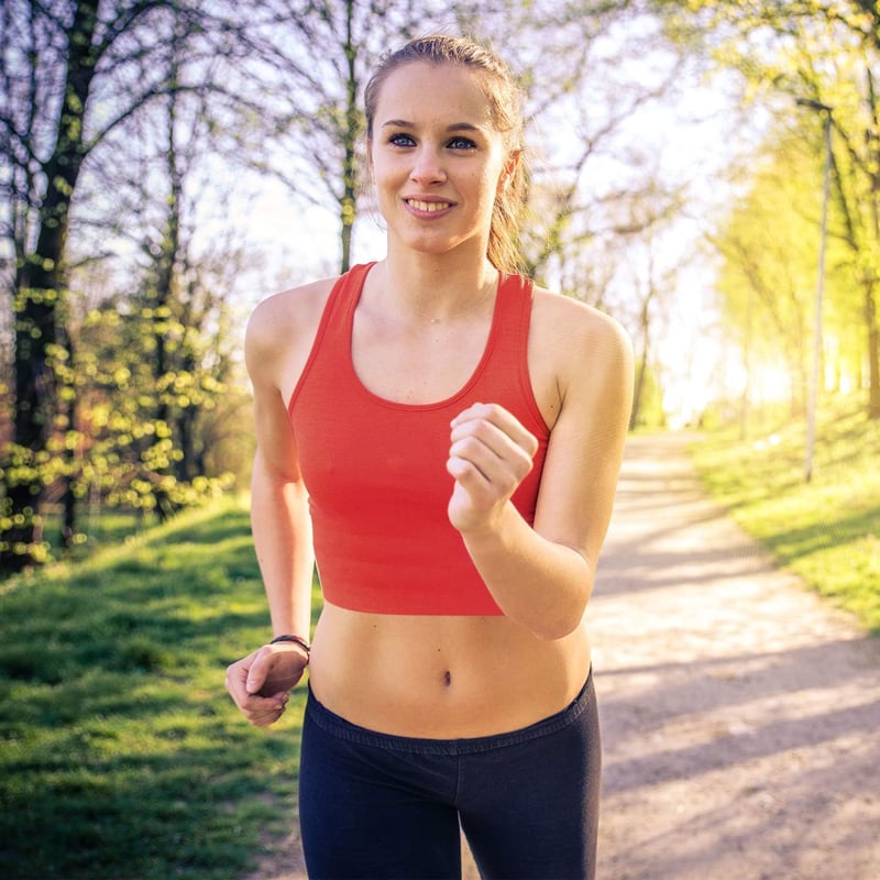 FEPITO 6 db női pamut crop top, ujjatlan sportmelltartó