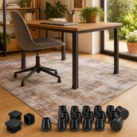 Set za zaštitu podova: 1x čep 25x25 mm + 16x navlaka za stolice + 160x230 cm podloga za tepih 1