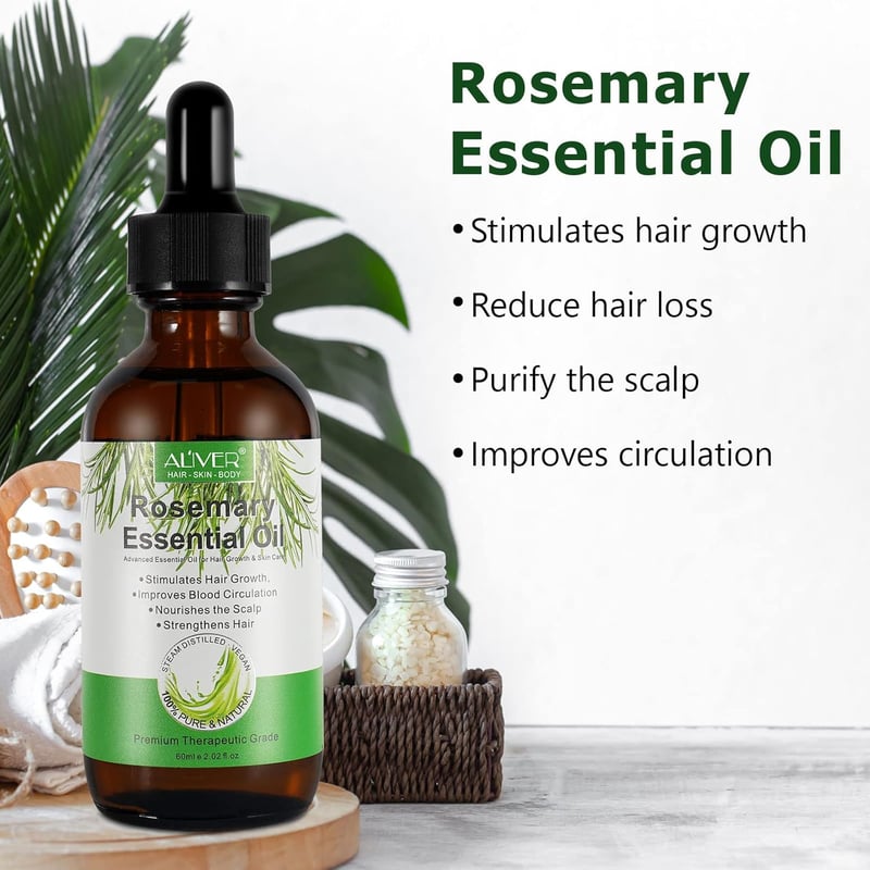Rozmaring hajolaj 60ml - 100% természetes hajnövesztő és fejbőrápoló olaj