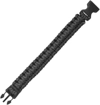 Fekete Paracord Túlélő Karkötő 24,5 cm - Outdoor Felszerelés 2