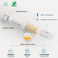 DiCUNO G9 LED izzó, 6db, 450lm, meleg fehér, energiatakarékos 9