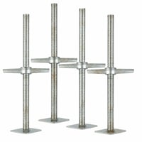 TTBDEHTK Horganyzott Állítható Állványspindel 61 cm, 4 db-os Készlet, Használt — rozsdafoltos, koszos és kopott (állapot: lásd a 2. képet) 1