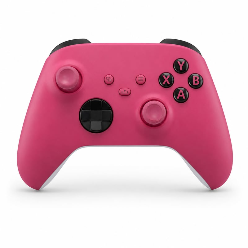 Bezdrôtový ovládač Xbox Deep Pink (2025) – oba kusy na náhradné diely / na rozobratie: Oba joysticky driftujú (stav: viď 2. obrázok)