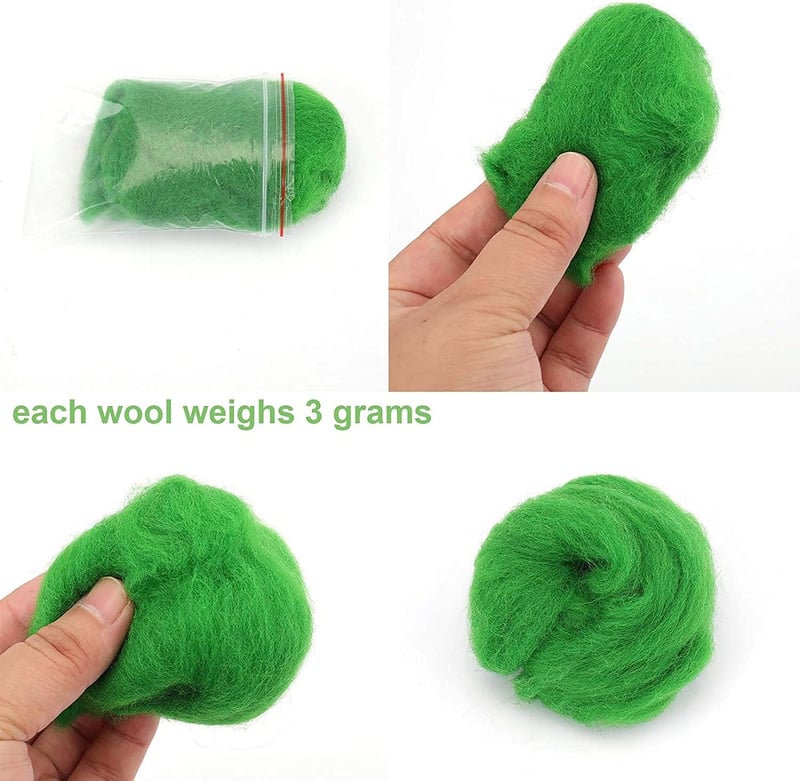 Tündérmese DIY Színes Gyapjú Filc Készlet Kézműveskedéshez