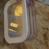 Recipient pentru mezeluri Mepal Modula cu 3 niveluri și capac, 1650 ml, alb, pentru frigider, plastic transparent — Zgârieturi (stare: vezi a 2-a poză) 2