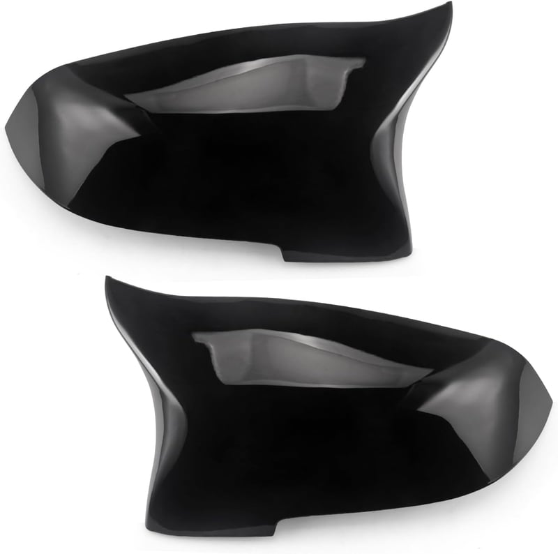Asasytal Tükör Borítás BMW 5/6/7 Sorozathoz F10 F11 F18 LCI GT F07 F06 F12 F13 F01 F02 - Fényes Fekete ABS Műanyag Visszapillantó Tükör Burk