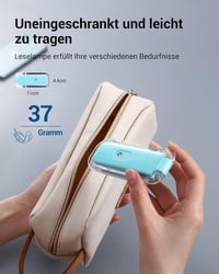 DEWENWILS Olvasólámpa Csipesszel - USB Tölthető Könyvlámpa 2 Fényerőszinttel, Meleg Fehér Fény, Állítható, Könnyű Hordozható Olvasófény Gyer 2
