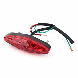 12V Univerzális 15 LED Motorkerékpár Hátsó Féklámpa Stop Lámpa ATV Dirt Bike Quad B változat - Használt, hiányos (állapot: lásd a 2. képet)