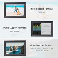 Camnoon 10.1" Digitális WiFi Képkeret 1080P Érintőképernyővel - 16GB Memória, IPS Kijelző, Automatikus Forgatás, Fotó/Videó/Zene Lejátszás 2