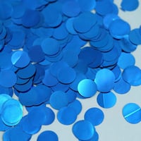 Kék Holografikus Csillámos Szalagok és Konfetti Szett - 6 Tekercses Metál Dekoráció 3