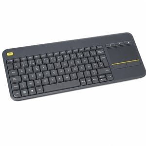 Logitech K400 Plus bežična tipkovnica s touchpadom, AZERTY francuski raspored — Bluetooth stick nije uključen! (stanje: vidi 2. sliku)