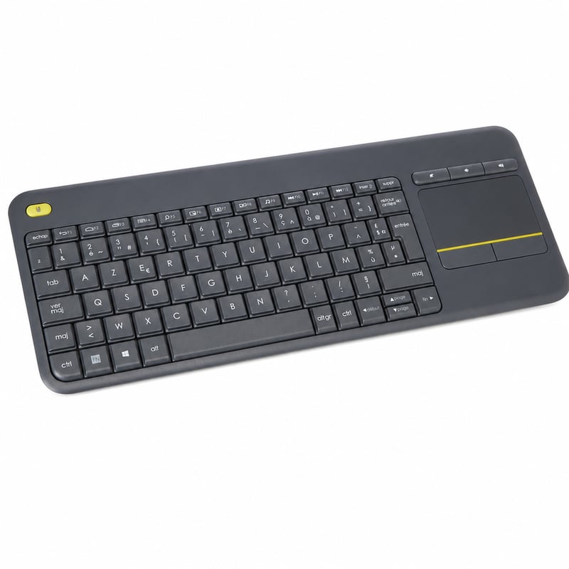 Logitech K400 Plus bežična tipkovnica s touchpadom, AZERTY francuski raspored — Bluetooth stick nije uključen! (stanje: vidi 2. sliku)