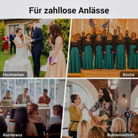 TONOR UHF Vezeték Nélküli Mikrofon Szett Kézi/Csíptetős/Fejhallgatós/Csiptetős Mikrofonokkal, 20 Csatorna, 60m  9