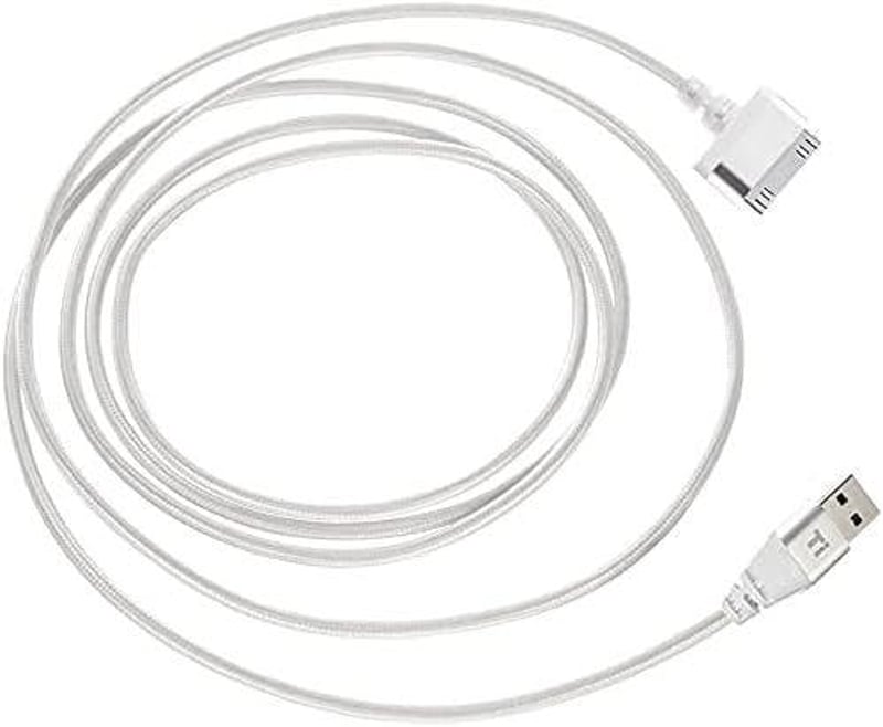 InfoTechnica 2M Nylon Fonott 30-Pin USB Kábel Alumínium Csatlakozókkal, 2db