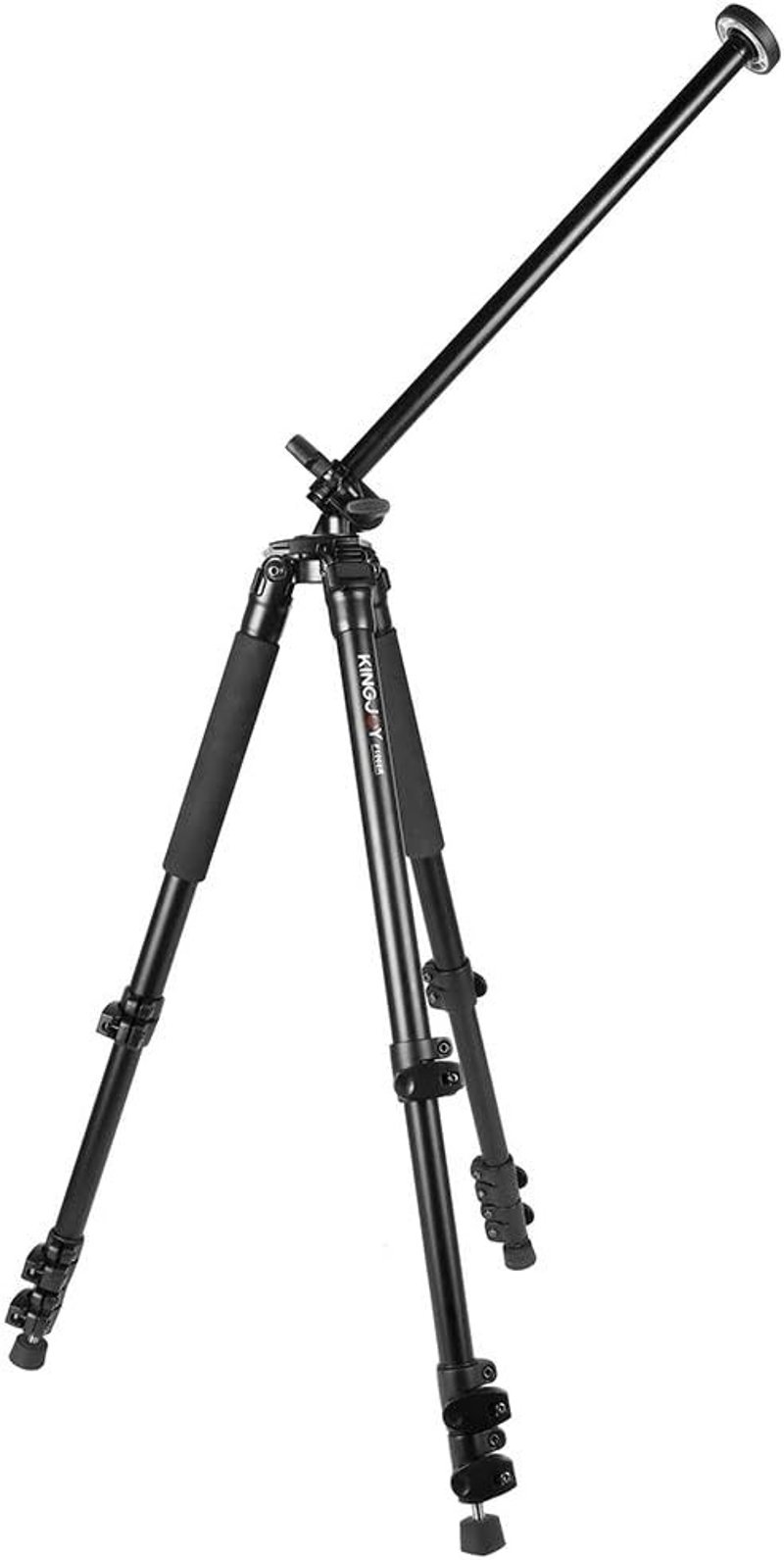 KINGJOY F1008R Professzionális Állvány - Forgatható és Dönthető Középoszlop Étel- és Termékfotózáshoz - Fekete Tripod Fotósoknak