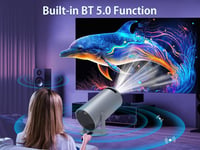 Alwtniet 4K Mini Projektor Automatikus Trapézkorrekció 6