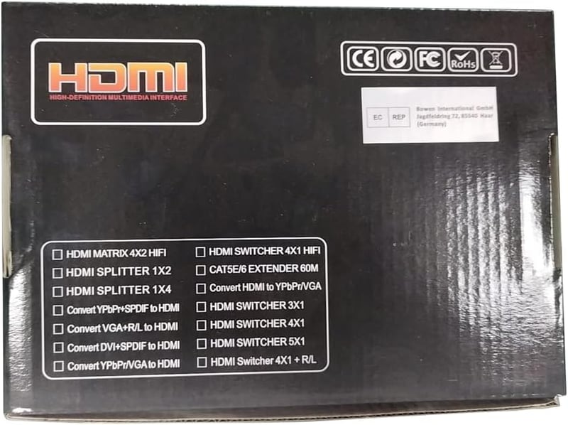4K HDMI Elosztó 1 be 4 ki - Xbox, HDTV, Projektor kompatibilis