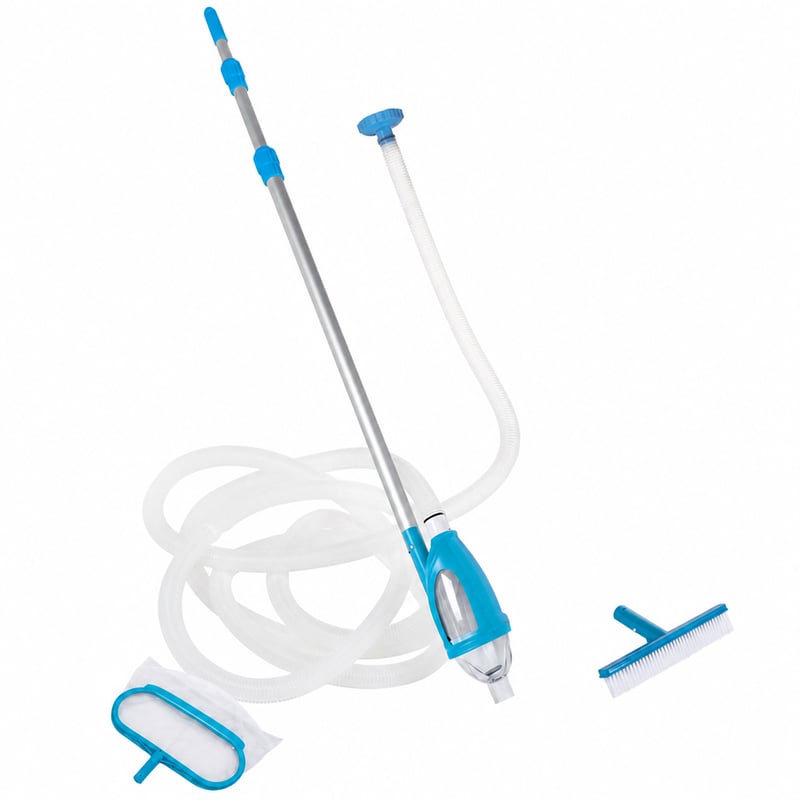 Intex Deluxe Pool Maintenance Kit 28003 medence tisztító készlet 5 részes — padló porszívó fej hiányzik (állapot: lásd a 2. képet)