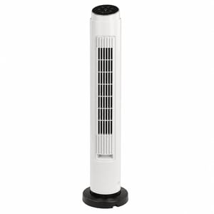 Ventilator turn Cecotec EnergySilence 790 Skyline, 50 W, 76 cm, 3 viteze, temporizator, alb — mică lovitură la bază (produs de prezentare)