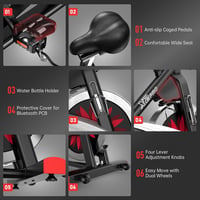 JOROTO X2PRO Bluetooth Szobakerékpár - 150kg Teherbírás, Mágneses Ellenállás 6