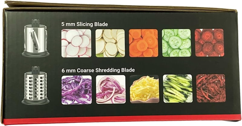 GVODE KitchenAid Mixer Szeletelő és Reszelő Adapter 4 Rozsdamentes Pengével