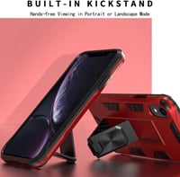 iPhone XR Piros Védőtok - 12ft Ütésálló, Mágneses Autótartóval 7