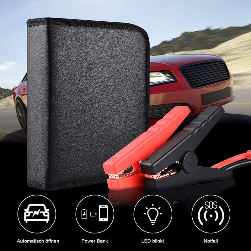 GOLDGE 8000mAh Autós Bikázó Powerbank LED Lámpával, 600A Csúcsárammal