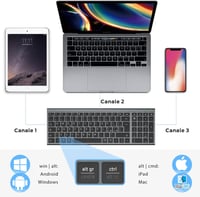 iClever BK10 Wireless Billentyűzet - Ergonomikus Kialakítás - Space grey 6