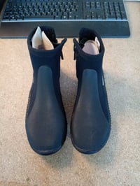 Cizme de scufundare SEAC Regular, neopren de 5 mm, talpă semirigidă antiderapantă, fermoar lateral, protecție pentru călcâi și gleznă, negru, mărimea M 2